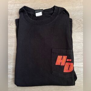 Harley Davidson long sleeve pocket Tshirt